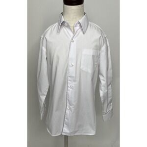 Gioberti Boy's Button Up White Dress Shirt Size 6 Dress Party Easter